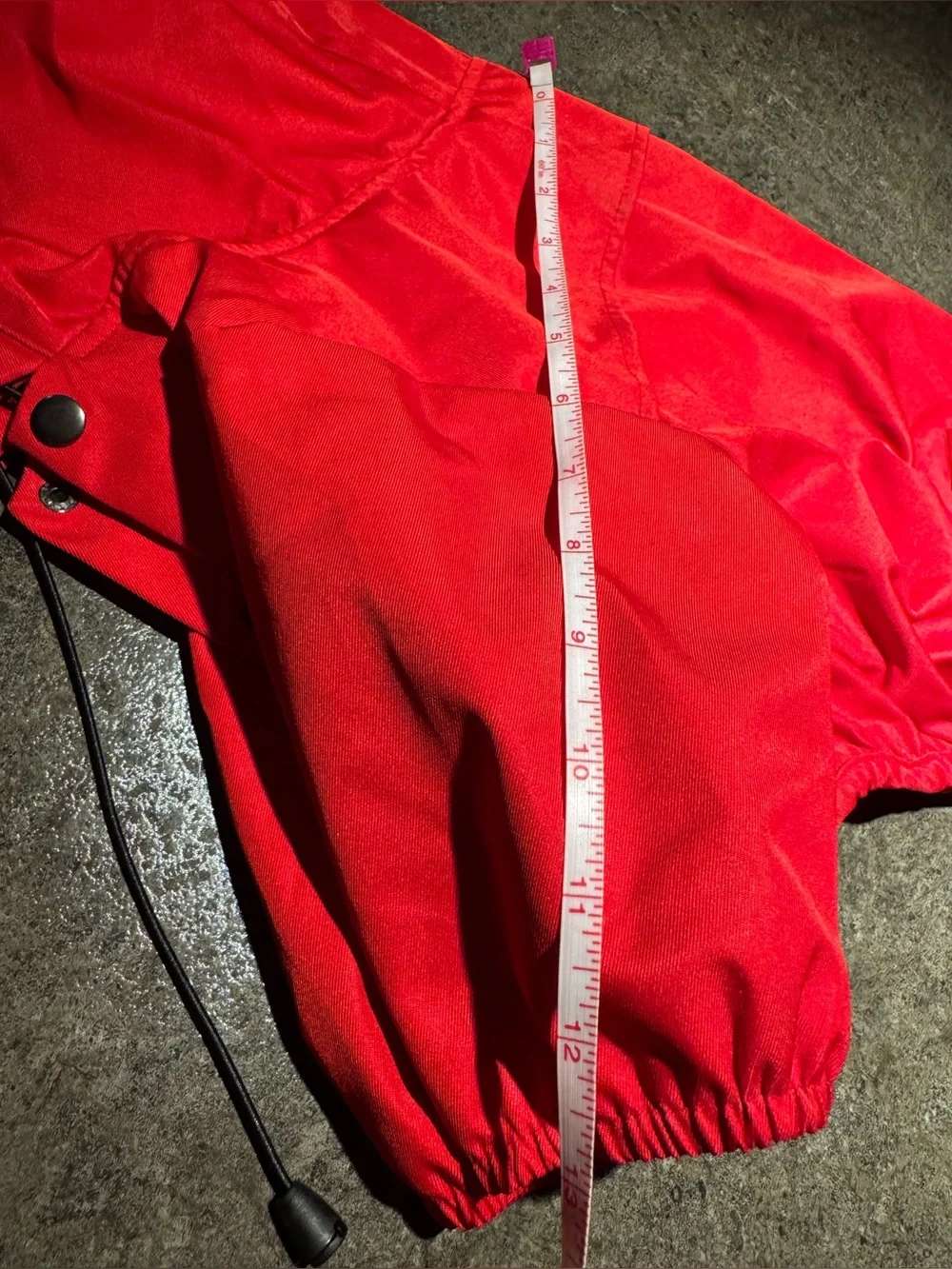 Pina Coat Red Dog Rainjacket Raincoat Pockets Reflective Strips XL fits Medium